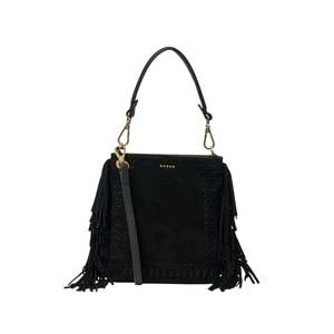 Gift Ideas: Saben - Coco Mini Bag - Black Suede + Fringe