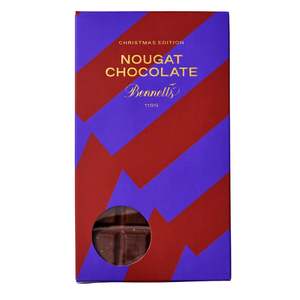 Bennetts Christmas Chocolate Bar - Nougat