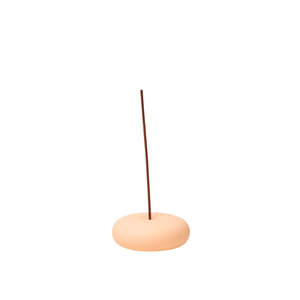 Home Fragrance: Frosted Glass Incense Holder - Peach