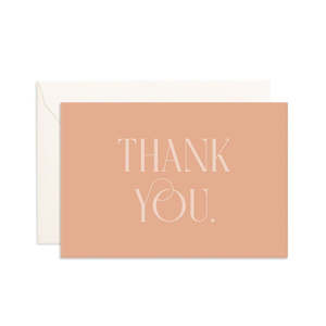 Cards: Thank You Nude Small