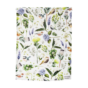 Kitchenware: Father Rabbit - Tea Towel - Botanica Cream