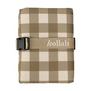 Accessories: Kollab - Picnic Mat - Olive Check