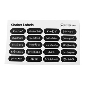 Pepper Me: Shaker Labels