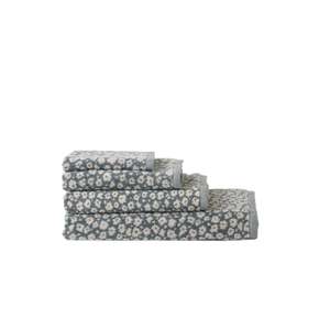 Citta - Forget Me Not Cotton Bath Towel - Cod / Oat