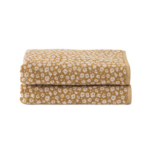 Body Bathroom: Citta- Citron Forget Me Not Organic Cotton Hand Towel