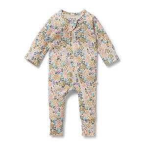 Wilson & Frenchy - Zipsuit with Feet - Tiny Bloom Organic