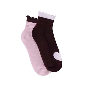 Hommey- Cosy Crew Socks 2 Pack - Peony