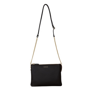 Saben - Feature Strap Chain - Gold Curb + Black Leather