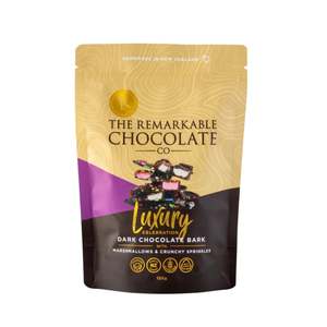 Luxury Dark Chocolate Bark - Marshmallows & Crunchy Sprinkles