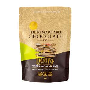 Confectionery Chocolate: Luxury White Chocolate Bark - Spiced Apple Crumble