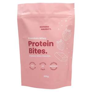 Nothing Naughty - Protein Bites- Strawberry White Choc