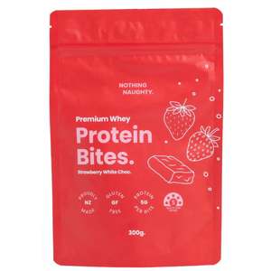 Nothing Naughty - Protein Bites- Raspberry White Chocolate
