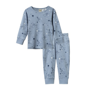 Nature Baby - 2PC Long Sleeve Pyjamas - Illusion Bunny Print