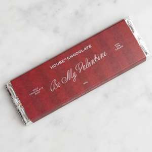 Confectionery Chocolate: House Of Chocolate - ' Be My Valentine' Milk Chocolate Bar