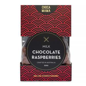 Pantry: Chocomama - Milk Chocolate Raspberries 325g