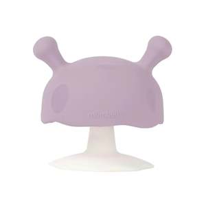 Baby Accessories: Mushroom Teether - Lavender Fog
