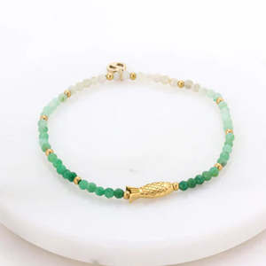Zafino - Emma Bracelet - Olive/Gold