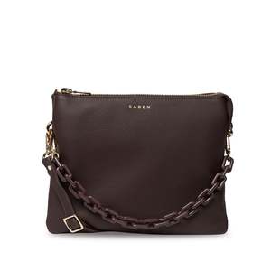 Saben - Matilda Crossbody Bag - Cacao + Tonal Chain