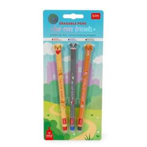 Toys: Set of 3 Erasable Gel Pens - Fur Ever Friends