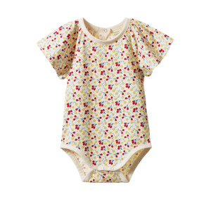 Nature Baby - Faye Bodysuit - Kitchen Garden Print