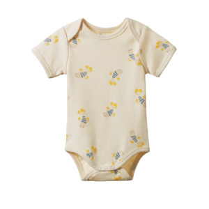 Nature Baby - Short Sleeve Bodysuit - Fish Fable Print