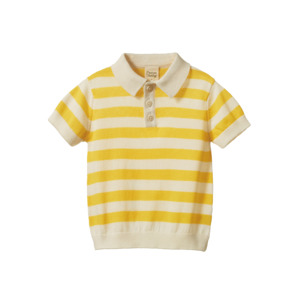 Children Clothing: Nature Baby - Stevie Polo - Sunny Bold Stripe