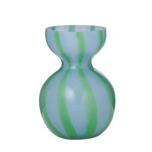 Bobbi Glass Vase - Sky/Emerald