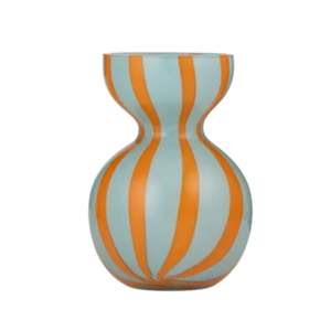 Bobbi Glass Vase - Blue/Orange