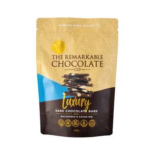 Luxury Chocolate Bark - Dark Chocolate with Macadamia & Cacao Nib