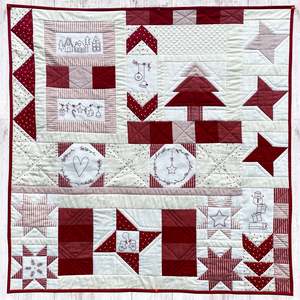 Red & White Christmas Quilt