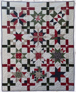 Christmas: Christmas Stars Throw Quilt