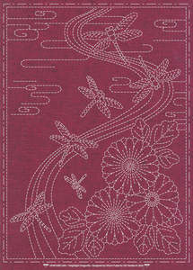 Patterns: Sashiko Cloth - Twilight Dragonfly