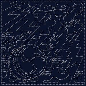 Sashiko Cloth - Oni Fuda