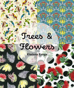 Fabric: Kiwiana Range - Trees and Flowers