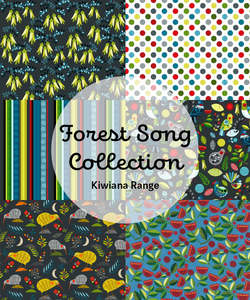 Fabric: Kiwiana Range - Forest Song Collection