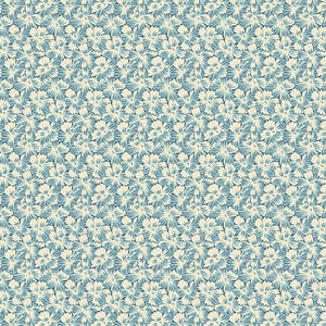 Fabric: Sewing Basket - Aster, Col Turquoise