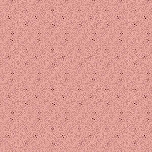 Fabric: Sewing Basket - Azalea, Col Rose Quartz