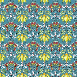 Fabric: Kiwiana Range - Trees and Flowers