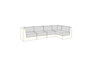 Products: COVER SUITABLE FOR MODULO CORNER SET The Cover Company