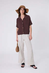 Marlow - Knit Shirt - Carob