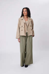 Marlow: Marlow - Cascade Wide Leg Pant - Laurel