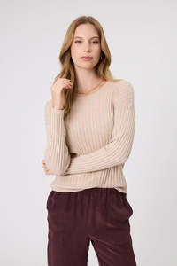 Marlow - Reign Long Sleeve Knit - Wheat
