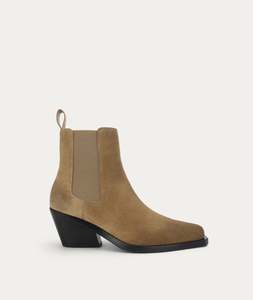 Deadly Ponies: Deadly Ponies - Rider Boot - Oat Suede