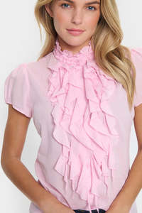 Saint Tropez: Saint Tropez - Tilli SZ SS Shirt - Pink Nectar