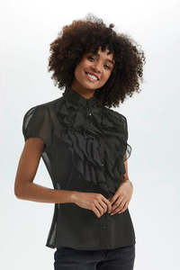 St Tropez -  Lilja Shirt - Black