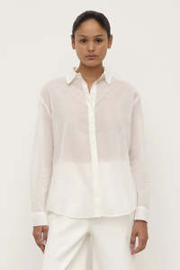 Assembly Label - Ida Long Sleeve Shirt - White
