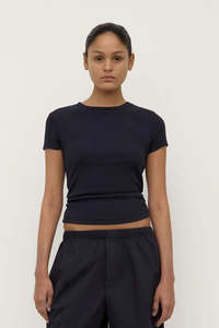 Assembly Label - Linley Rib Tee - True Navy