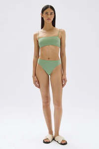 Swimwear: Assembly Label - Square Neck Swim Top