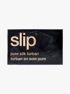 Slip - Pure Silk Turban - Black
