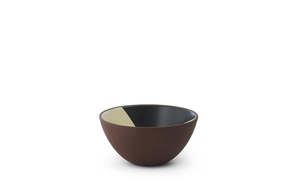 Krenit: Normann Copenhagen - Line Bowl 15cm - Black/cream